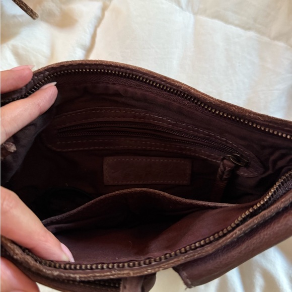 Free People Brown Leather Crossbody Bag - Picture 4 of 4